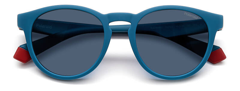 Polaroid Kids PLD 8048/S Blue Sunglasses for Ages 7-10