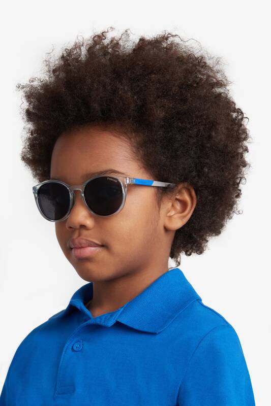 Polaroid Kids PLD 8059/S Grey Sunglasses (Ages 4-6)