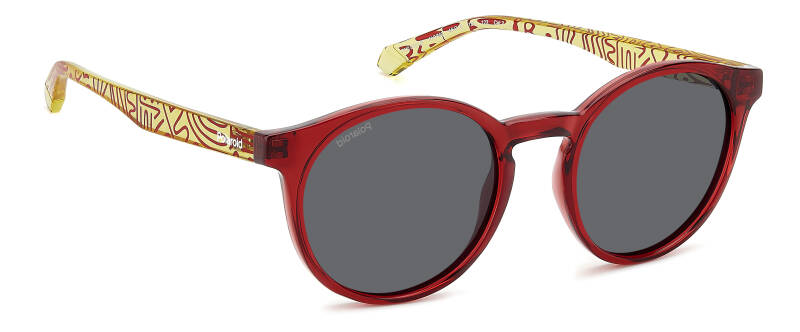 Polaroid Kids PLD 8061/S Grey Sunglasses for Ages 7-10