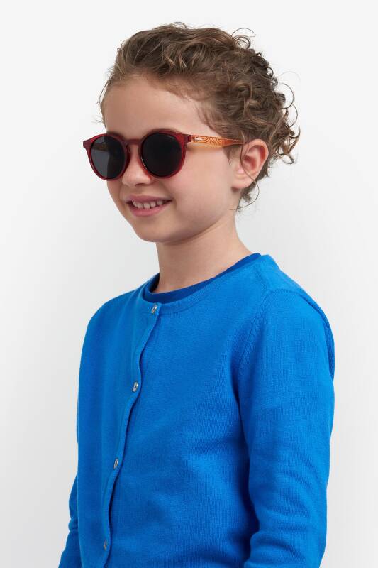 Polaroid Kids PLD 8061/S Grey Sunglasses for Ages 7-10
