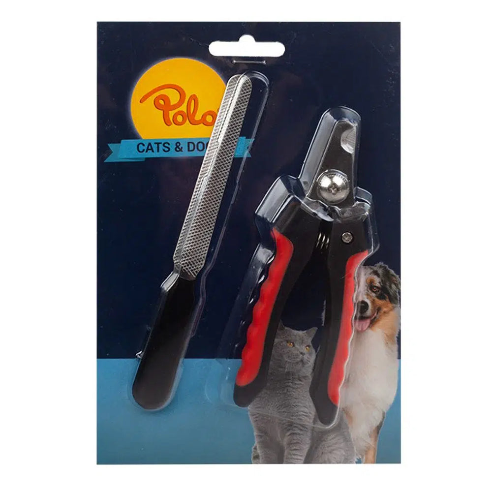 Polo Pet Nail Clipper and File Set for Grooming 16.5x5cm