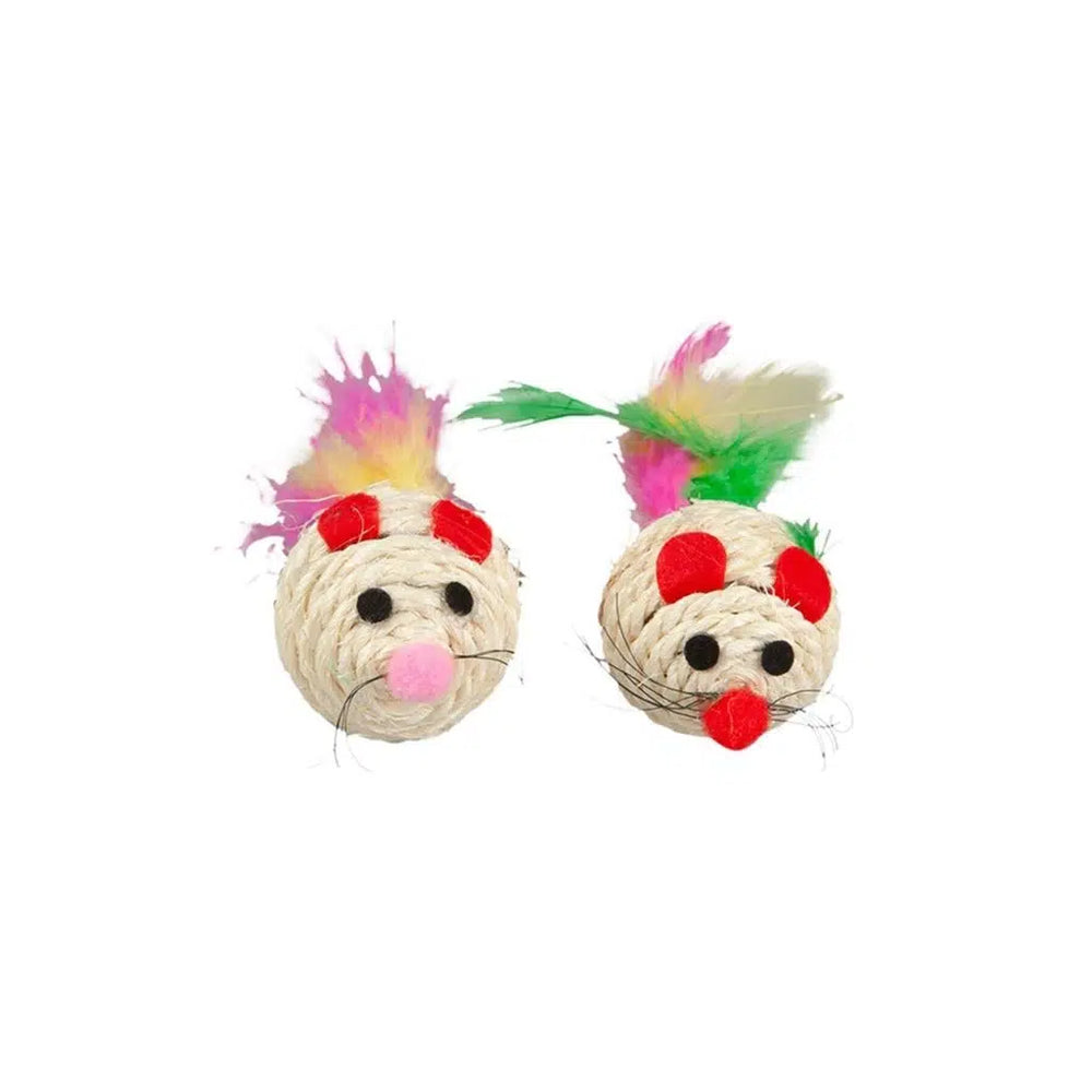 Polo Mouse Toy with Fluffy Tail for Cats 4cm
