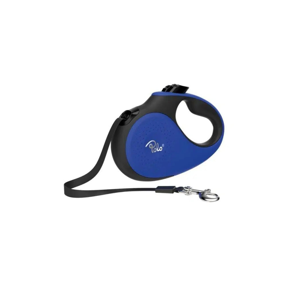 Polo Prestige Retractable Dog Leash Blue 5m for Large Dogs 50kg