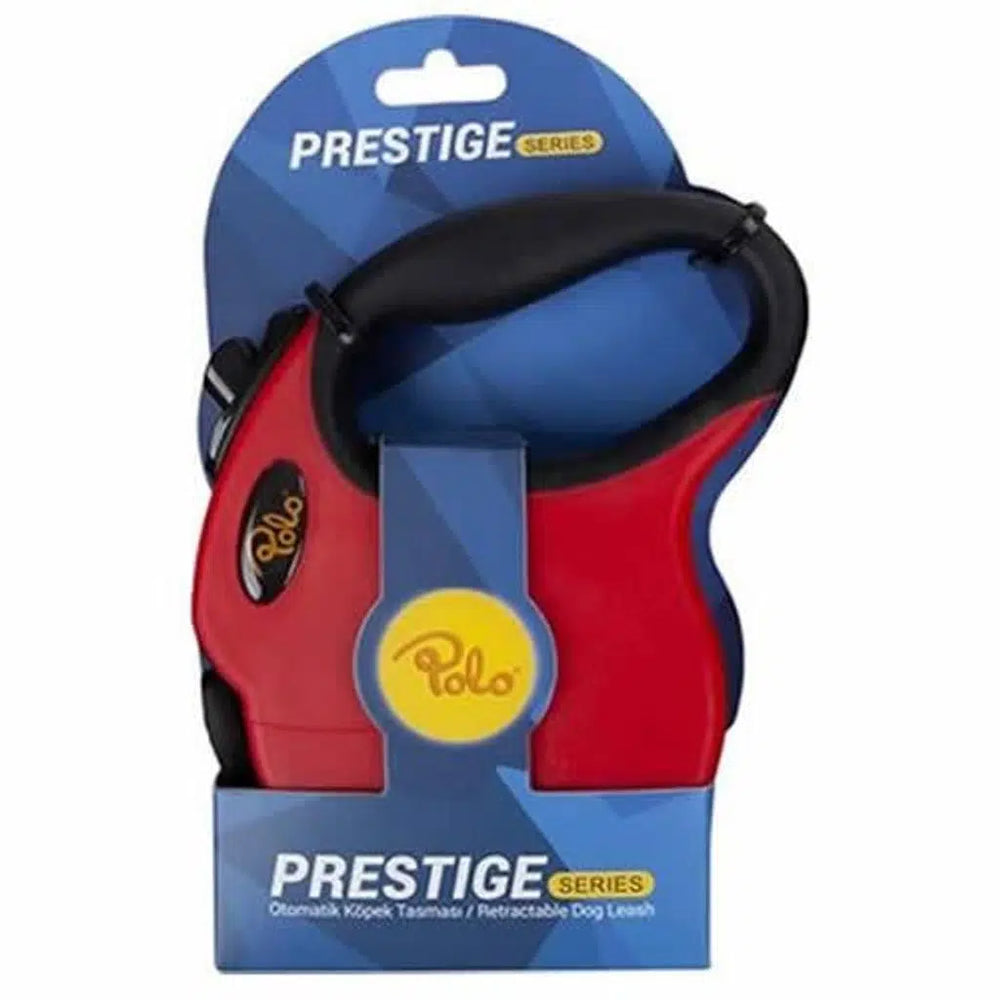 Polo Prestige S Automatic Retractable Dog Leash Red 4m