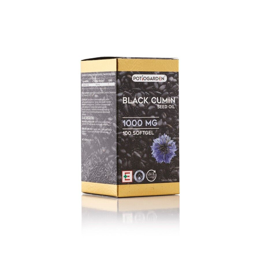 Empati Pharma Potiogarden Black Cumin Seed Oil 1000mg 100 Softgels