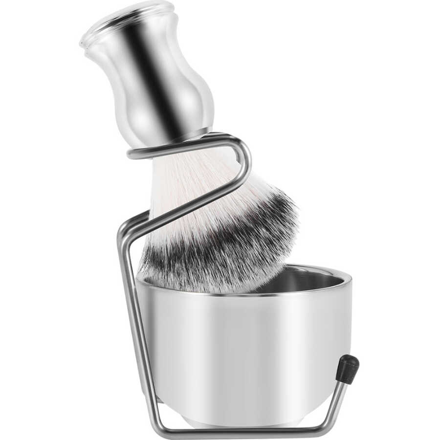 Powertec TR-120 Shaving Brush Set with Stand and Bowl