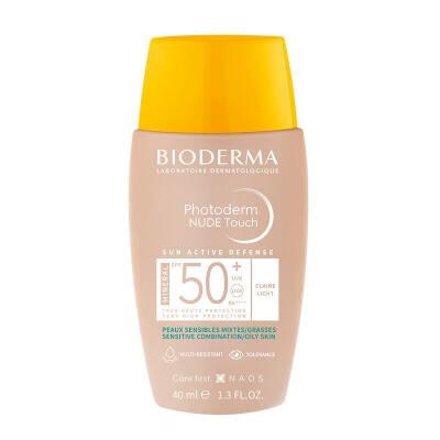 Bioderma Photoderm NUDE Touch SPF50+ Light 40 ml - Sunscreen with Makeup Effect for Oily & Combination Skin - image 4