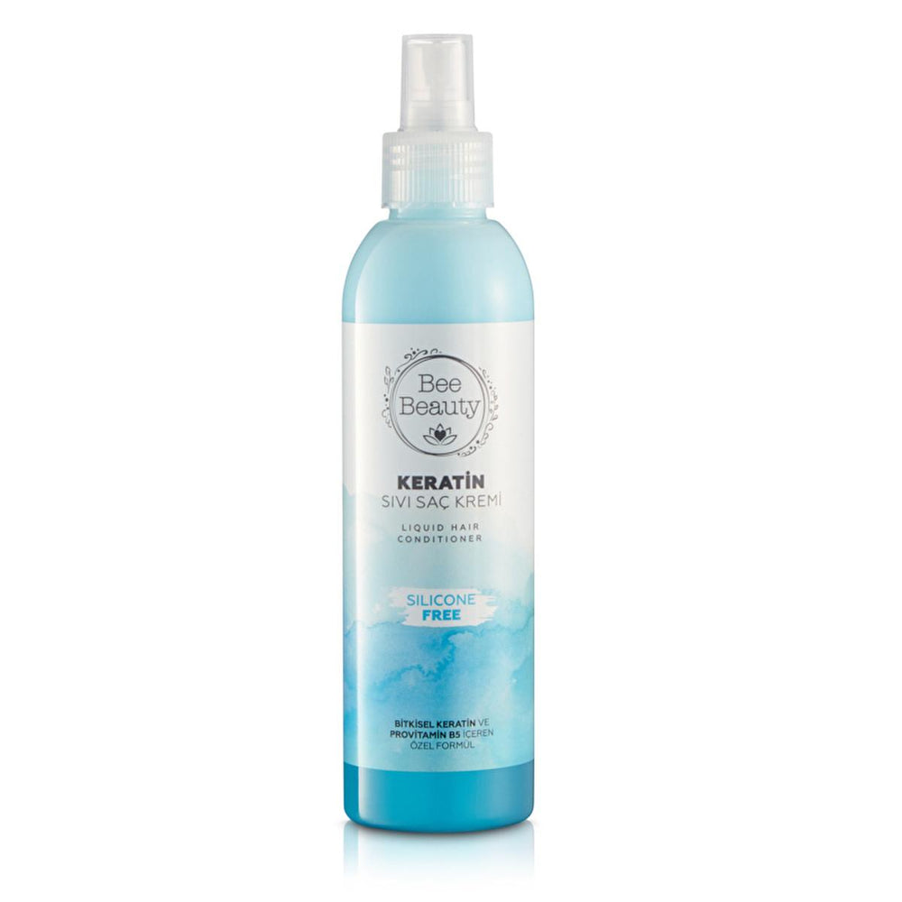 Bee Beauty Keratin Liquid Hair Conditioner - Strengthen, Moisturize & Detangle - Silicone-Free, Herbal Keratin & Provitamin B5 for Healthy, Shiny Hair (6.76 fl oz) Bee Beauty Keratin Hair Conditioner: Strengthen & Shine Keratin hair conditioner, Liquid hair conditioner, Silicone-free hair conditioner, Hair detangler, Hair strengthening treatment, Bee Beauty hair care, Provitamin B5 hair treatment, Herbal keratin hair product, Anti-frizz hair product, Hair moisturizing spray, hair repair, damaged hair, frizz