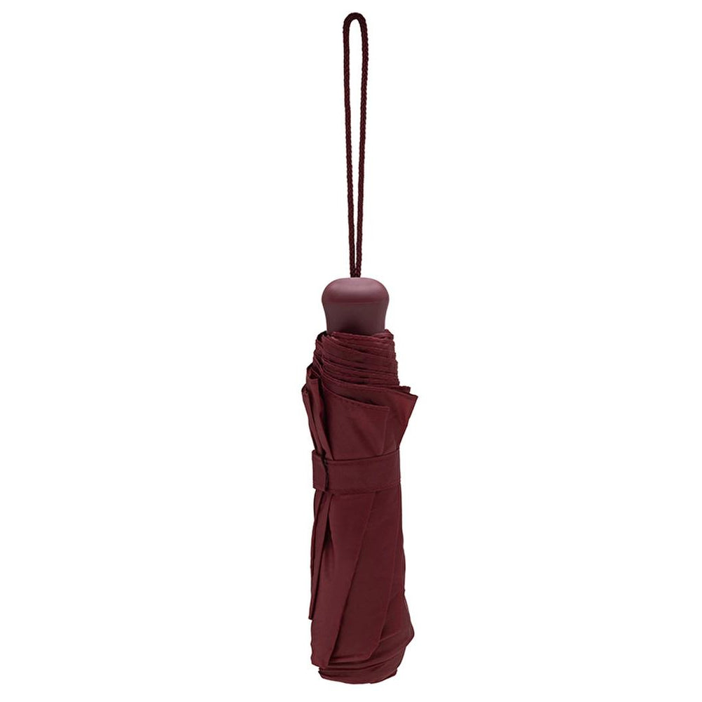 Eklips Manual Compact Rain Umbrella in Burgundy, 1 Count