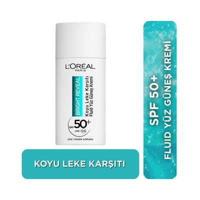 loreal bright reveal spf 50 sunscreen bottle, loreal bright reveal packaging Loreal Paris Bright Reveal SPF 50+ - Dark Spot Control | 50ml Loreal Bright Reveal SPF 50+ Sunscreen - 50ml loreal-paris, sunscreen, spf-50, dark-spot-control, facial-sunscreen, skincare, acne-prone, daily-protection, hydrating, ai-generated