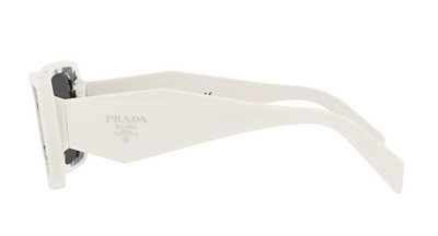 Prada 08Y 02V-5s0 White Bone Rectangular Sunglasses 51mm