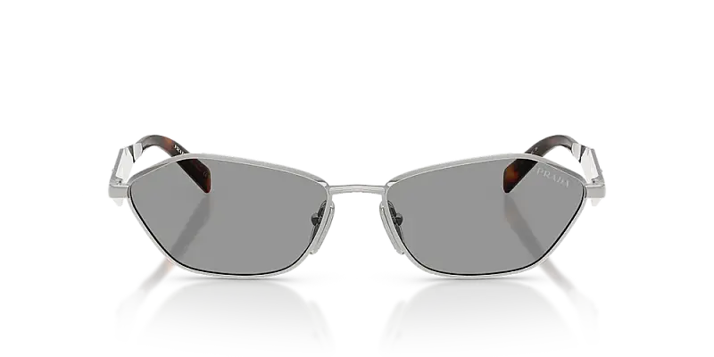 Prada 0PR D50S Silver Frame Women's Sunglasses 57mm