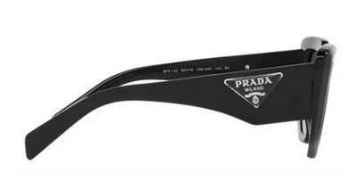 Prada 14Z 1AB-09S Black Square Sunglasses with Gradient Lenses