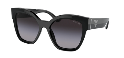 Prada 17Z 1Ab-09s Black Square Sunglasses 54mm