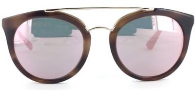 Prada 23S Sunglasses with Yellow Metal Mirror Lenses