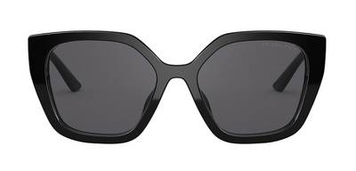 Prada 24X 1AB-5Z1 Black Square Sunglasses with Organic Lenses