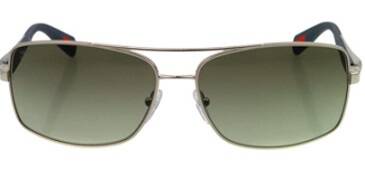 Prada 50O 1Bc-3m1 Silver Metal Aviator Sunglasses