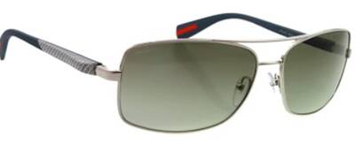 Prada 50O 1Bc-3m1 Silver Metal Aviator Sunglasses