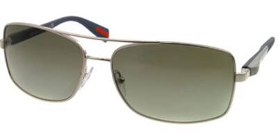 Prada 50O 1Bc-3m1 Silver Metal Aviator Sunglasses
