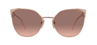 Prada 50Z Bronze Metal Gradient Lens Sunglasses 59mm