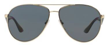 Prada 53Q ZVN-5Z1 Polarized Metal Sunglasses 60mm