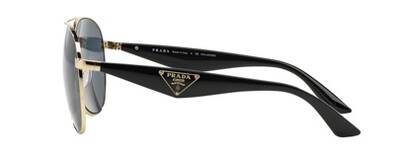 Prada 53Q ZVN-5Z1 Polarized Metal Sunglasses 60mm