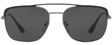 Prada 53V M4Y-5S0 Gunmetal Square Sunglasses for Men 59mm