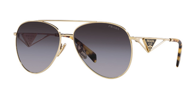 Prada 73Z ZVN-5D1 Yellow Metal Gradient Sunglasses 61mm