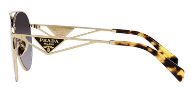Prada 73Z ZVN-5D1 Yellow Metal Gradient Sunglasses 61mm
