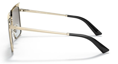 Prada SPR 58W AAV-0A7 Black Metal Gradient Sunglasses 57mm