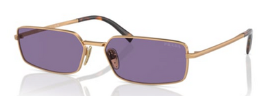 Prada SPR A60 70E-01O Bronze Metal Aviator Sunglasses 59mm