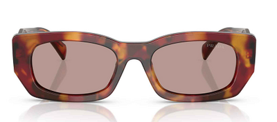 Prada SPR B05 22A-20I Patterned Bone Sunglasses 53mm