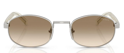 Prada SPR B53 Silver Metal Gradient Lens Sunglasses 52mm