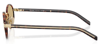 Prada SPR B56 21E-10R Brown Patterned Metal Sunglasses
