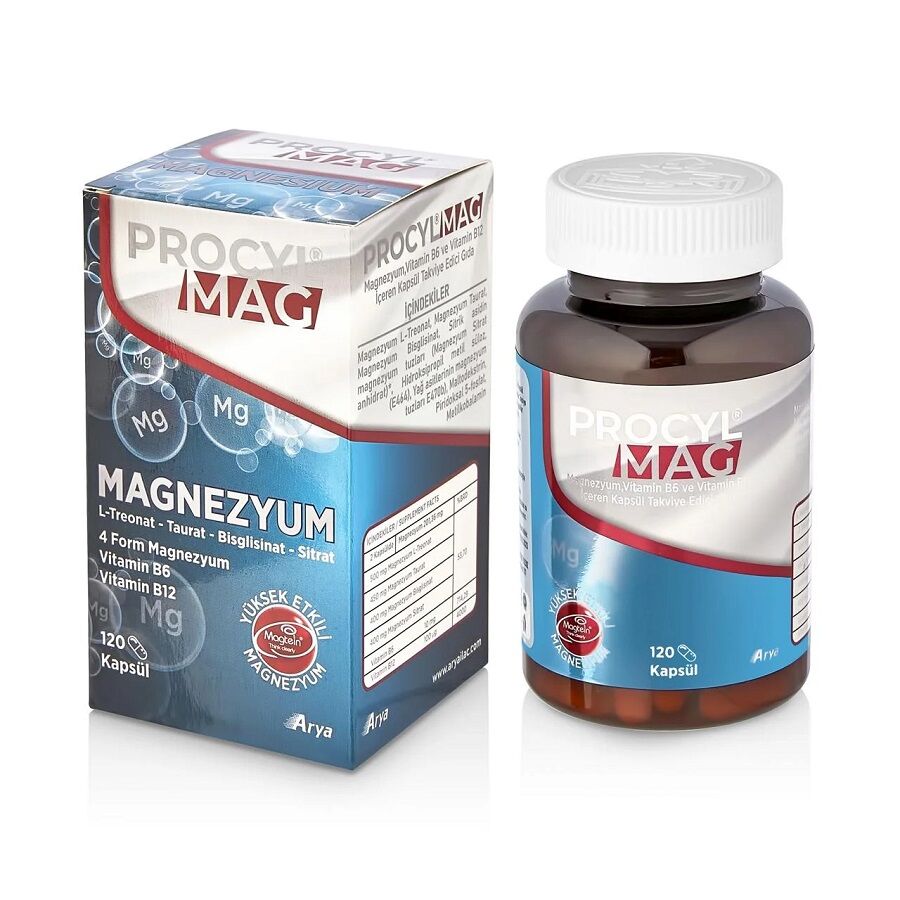 Procyl Mag 4 Form Magnesium with B6 & B12 120 Capsules