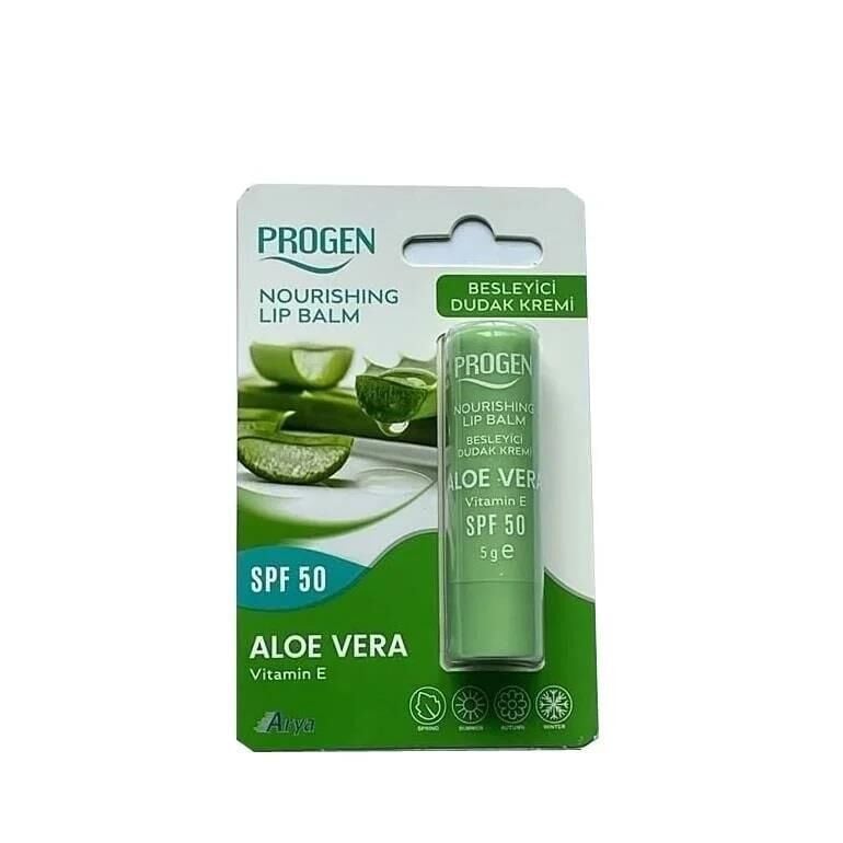 Progen Aloe Vera Lip Balm SPF 50 Nourishing Care 5g