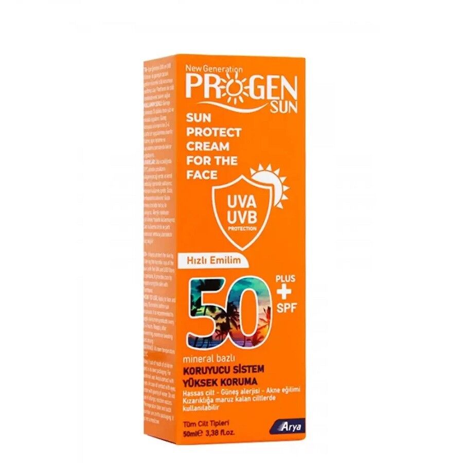 Progen Sunscreen Face Cream SPF 50+ High Protection 50ml