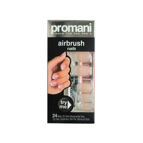 Promani French False Nail Kit Large Pink for Instant Manicure