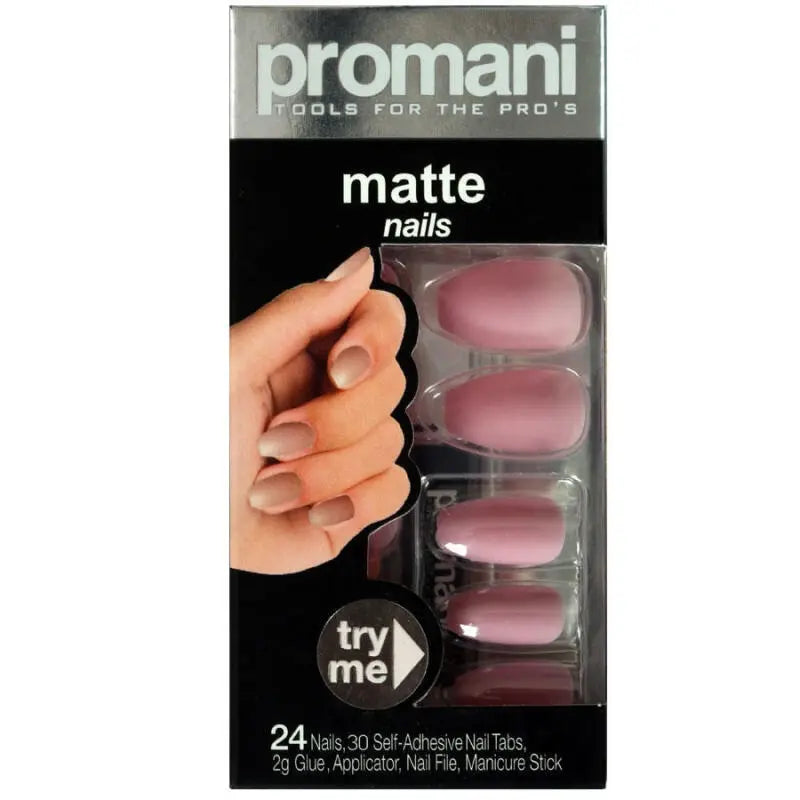 Promani Matte False Nail Kit Candy Pink PR-5019