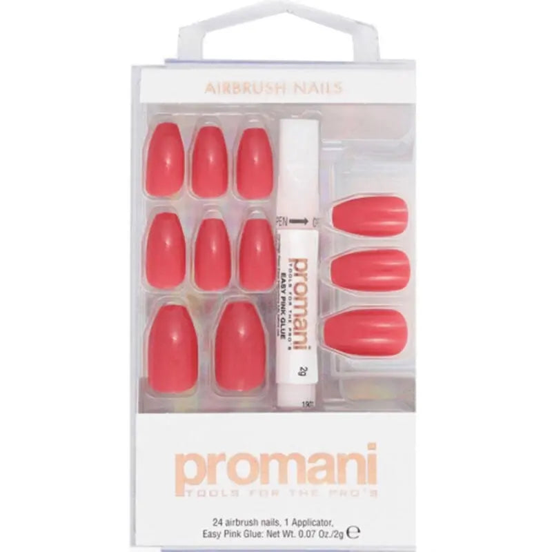 Promani Rose Pink False Nail Kit No: PR-5655