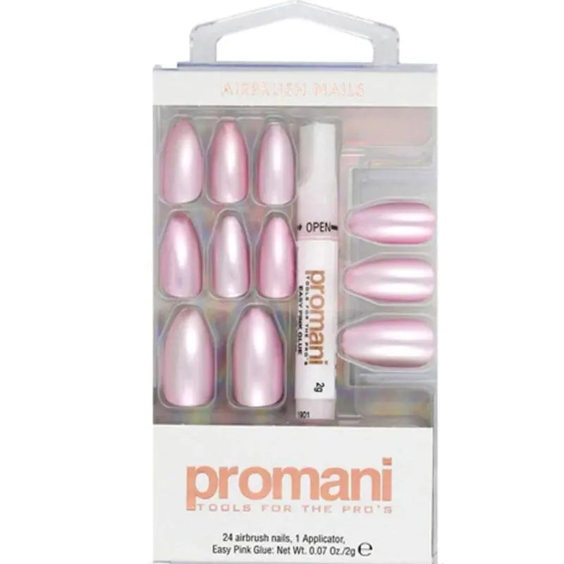 Promani Pearl Pink Press-On Nail Kit for Elegant Nails No: PR-5653