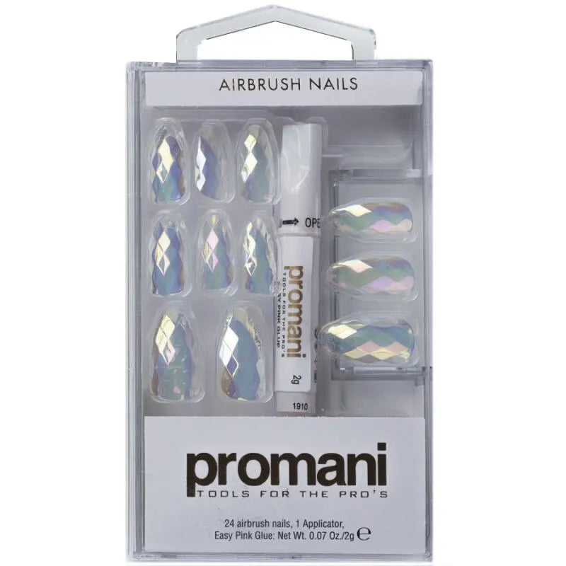 Promani Metallic Press-On Nail Kit No: PR-5672 (24 pcs)