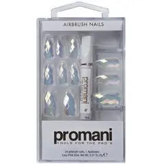 Promani Metallic Press-On Nail Kit No: PR-5672 (24 pcs)