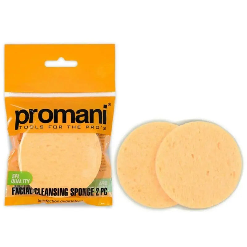 Promani Facial Cleansing Sponge Set for Gentle Makeup Removal 2-Pack