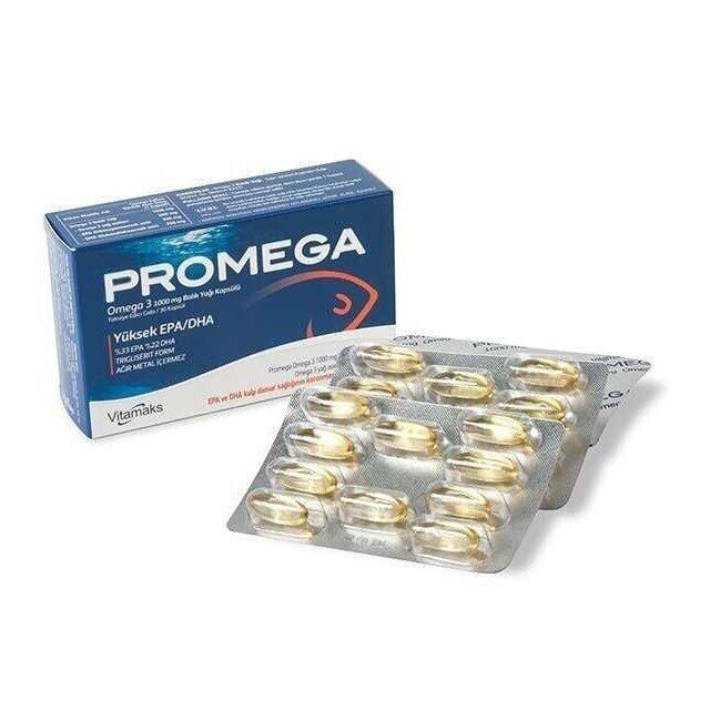 Vitamaks Promega 1000mg Omega 3 Supplement 30 Capsules