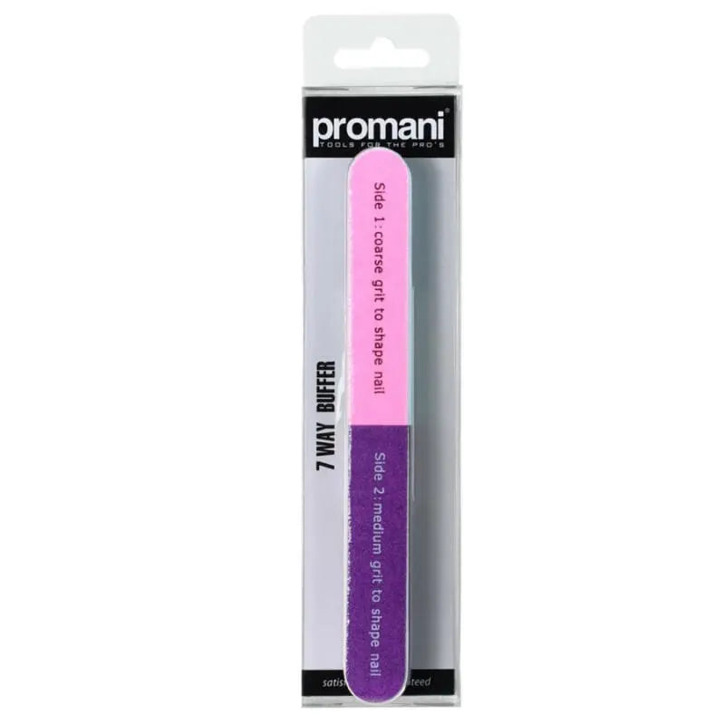 Promani 7-Way Nail Buffer for High Shine Finish 1 Count