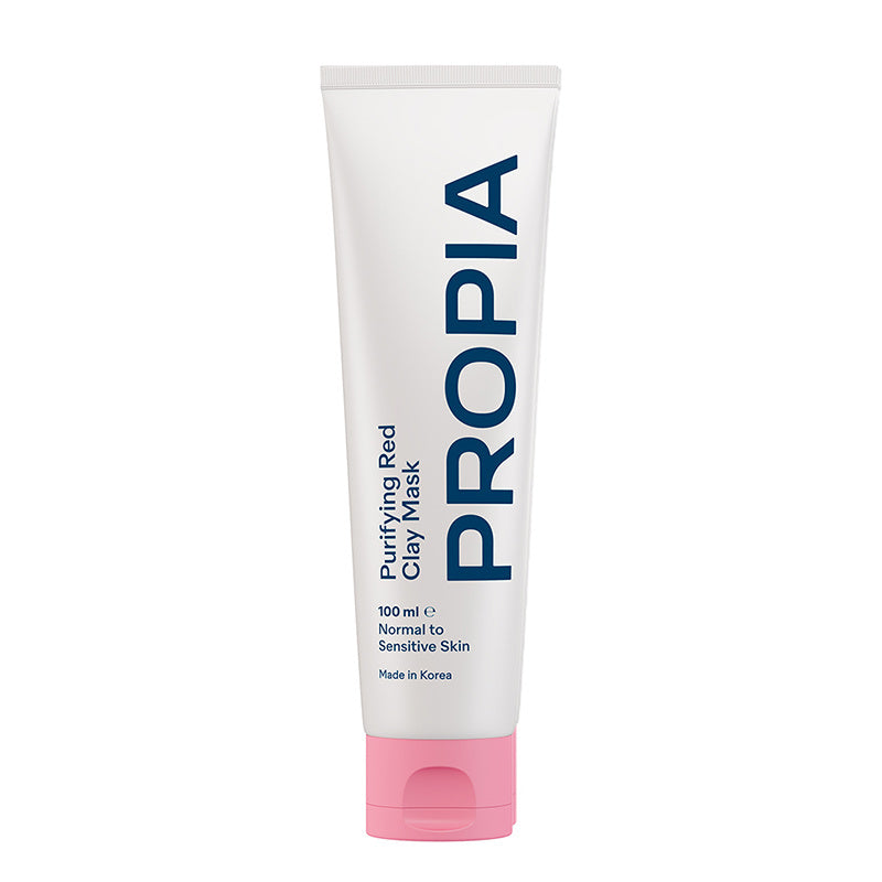 Propia Red Clay Pore Mask with Hyaluronic Acid, 100 ml Tube