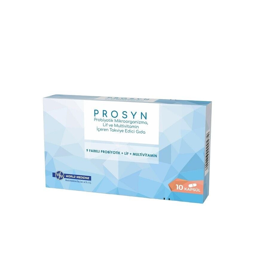 World Medicine Prosyn Probiotic Multivitamin Supplement 10 Capsules
