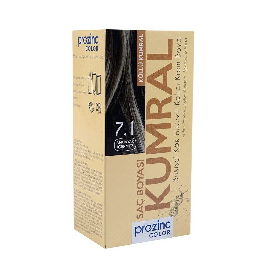 Prozinc 7.1 Ash Dark Blonde Hair Color Kit 60ml