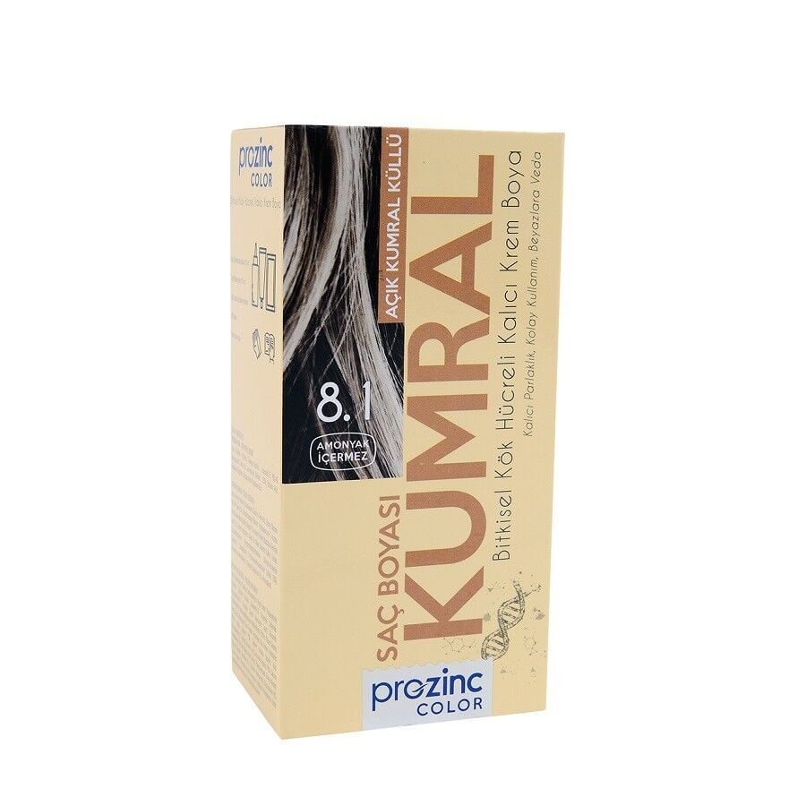 Prozinc 8.1 Light Ash Blonde Hair Color with Plant Stem Cells 60ml